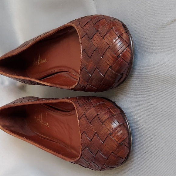 Cole Haan Shoes, Ballet Flats, Size 7.5, Woven Leather, British Tan, NikeAir - Picture 4 of 10